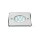  EGO CARRE 9 LED BLANC - INOX 