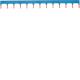  Barre pont 1P 63A lang. N 12M 