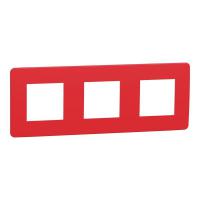  Plaque finition Rouge/Blanc 3P 