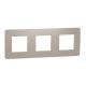  Plaque finition Taupe/Blanc 3P 