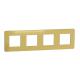  Plaque de finition Or/Blanc 4P 